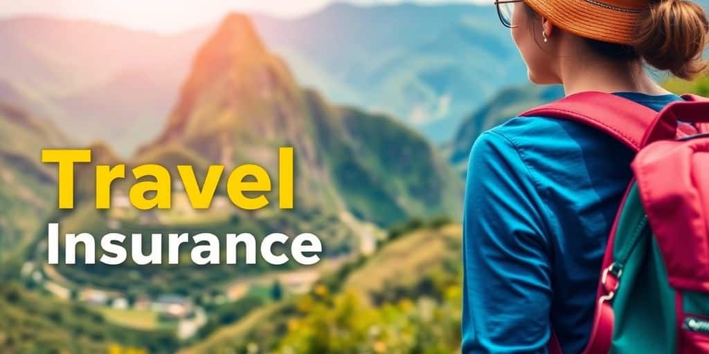 Uma pessoa com uma mochila nas costas observa montanhas, acompanhada da frase Seguros para Viagem Solo na imagem.